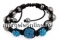 Bratara cu 3 margele shamballa light siam - x1