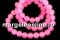 Jade, round, pink, 6mm