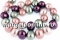Perle tip Mallorca, drops, coral beauty mix, 16mm