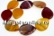 Margele prehnit natural, oval plat, 30x22mm