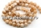 Mother of shell, white-golden beige, round, 8mm