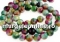 Red brown jade, round, 8mm