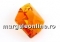 Swarovski, cosmic diamond pendant, topaz, 14mm - x1
