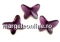 Swarovski, cabochon fluture, jonquil, 8mm - x1