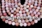 Margele opal roz, rotund, 8mm