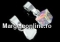 Pendant bail, cube 8mm, 925 silver, 17x12mm - x1