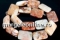 Multistone, faceted free form tube, 12-14mm
