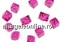 Swarovski, cube bead, tanzanite, 4mm - x2