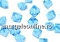 Swarovski, cube bead, tanzanite, 4mm - x2