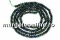 Black spinel rainbow reflections, natural, faceted rondelle, 3mm