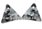 Swarovski, triangle pendant, jet, 12mm - x1