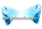 Swarovski, triangle pendant, bermuda blue, 8mm - x2