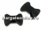 Swarovski, bowtie cabochon, silver night, 9mm - x1