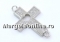 Link, heart, key, 925 silver, 17x7mm - x1