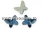 Swarovski, cabochon fluture, jonquil, 8mm - x1
