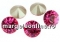 Swarovski, chaton SS34, antique pink, 7mm - x2