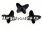 Swarovski, butterfly cabochon, denim blue, 18mm - x1