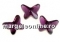 Swarovski, butterfly cabochon, denim blue, 18mm - x1