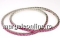 Swarovski, spacer 2 orificii, pl. rodiu, crystal, 10.5mm - x2