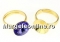 Baza inel argint 925, cabochon romb 10mm, interior 18mm  - x1
