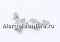 Link, fan, rhodium-plated 925 silver, 13.5x13mm - x1