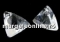 Swarovski, triangle pendant, crystal, 8mm - x2