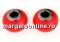 Swarovski, becharmed crystal, neon orange pearl, 14mm - x1