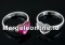 Ring base, 925 silver, chaton 8mm, inside 18mm - x1