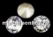 Swarovski, chaton SS29, powder grey, 6mm - x4