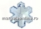 Swarovski, snowflake pendant, vitrail medium, 20mm - x1