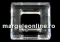 Swarovski, pandantiv square ring, crystal, 30mm - x1