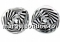 Swarovski, marguerite flower, silver night, 10mm - x4
