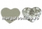 Swarovski, heart cabochon, rose patina, 14mm - x1