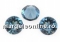 Swarovski, chaton SS29, powder green, 6mm - x4