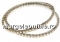 Swarovski, pand. fine rocks, black mettalic light gold, 40mm - x1