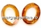 Swarovski, cosmic oval fancy, sahara, 22x16mm - x1