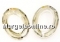 Swarovski, cosmic oval fancy, jet, 22x16mm - x1