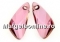 Swarovski, pandantiv aripa, antique pink, 27mm - x1