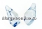 Swarovski, polygon drop pendant, silver shade, 13mm - x1
