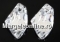 Swarovski, galactic vertical pendant, moonlight, 19mm - x1