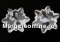 Swarovski, pandantiv edelweiss, aquamarine, 18mm - x1