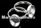 Earring base, 925 silver, rivoli 12mm - x1pair