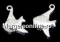 Pendant, dove 925 silver, 16x12mm  - x1