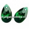 Swarovski, drop pendant, emerald, 16mm - x1