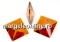 Swarovski,  double pyramid pendant, crystal, 14mm - x1