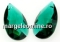 Swarovski, drop pendant, emerald, 28mm - x1