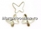 Swarovski, butterfly cabochon, antique pink, 18mm - x1