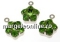 Swarovski, spacer 2 orificii, pl. rodiu, crystal, 10.5mm - x2
