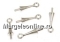 Swarovski, drop link, rainbow dark, 12mm - x2