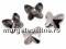 Swarovski, margele fluture, jet, 12mm - x2